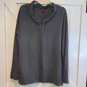 Merona Gray Cowl Neck Hooded Pullover